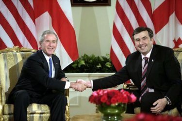 Saakashvili and Dubya
