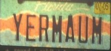 yer maum license plate