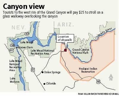 Grand Canyon Skywalk Map