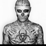 zombieboy is a real human completely covered in tattoos fromhellip