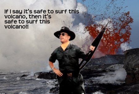 It's Safe To Surf This Volcano!