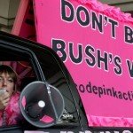 Code Pink Member Alicia Forrest was arrested at a DNC Protest