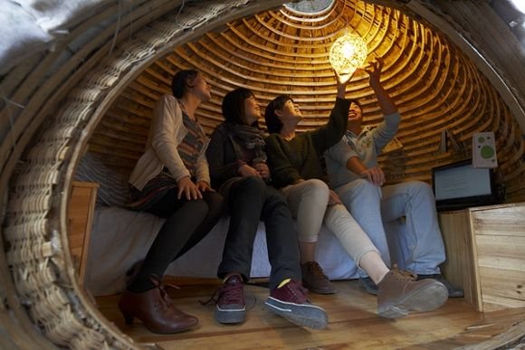 Inside the Egg Shaped House