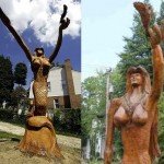 18 Foot Wooden Mermaid For Sale
