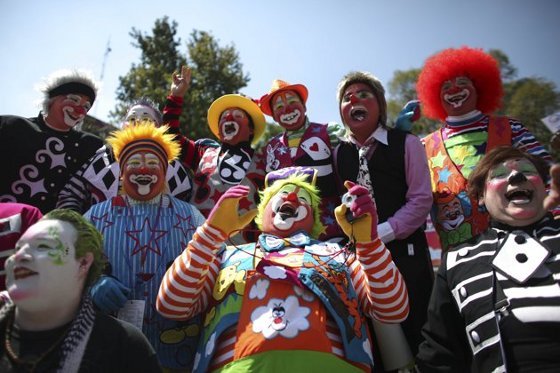 Mexican Clowns Laugh for Peace