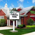 Starbucks in Funeral Home