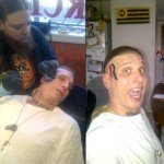 Eric Hartsburg Romney R Tattoo on Face