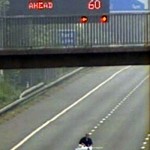 Extreme Ironing on M1 Motorway