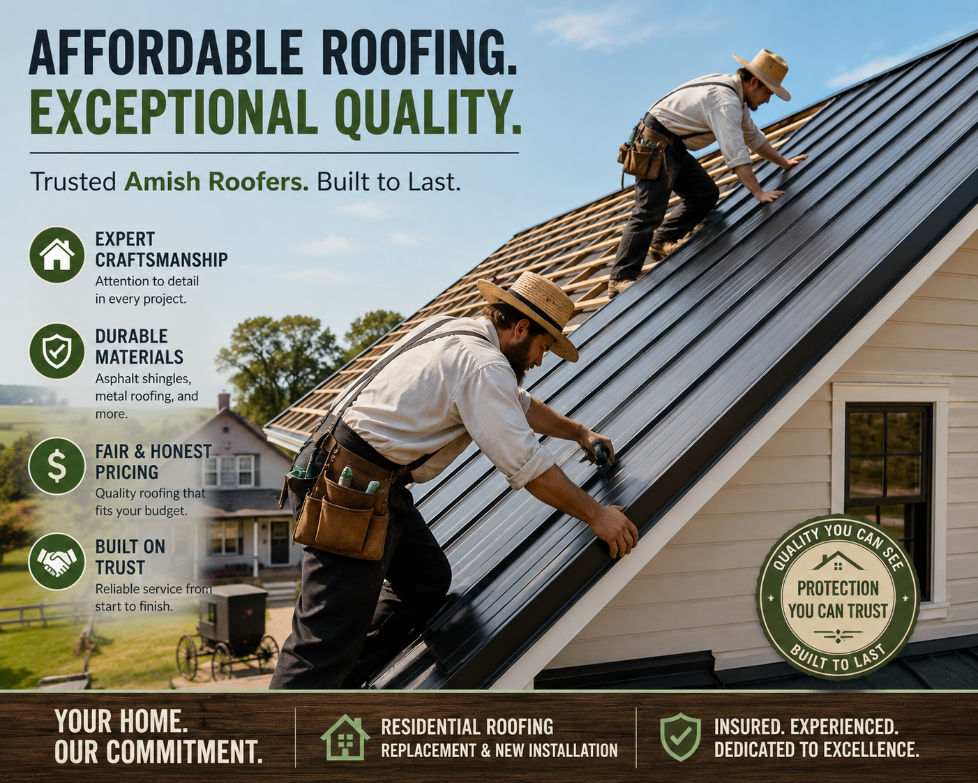 Amish roofers