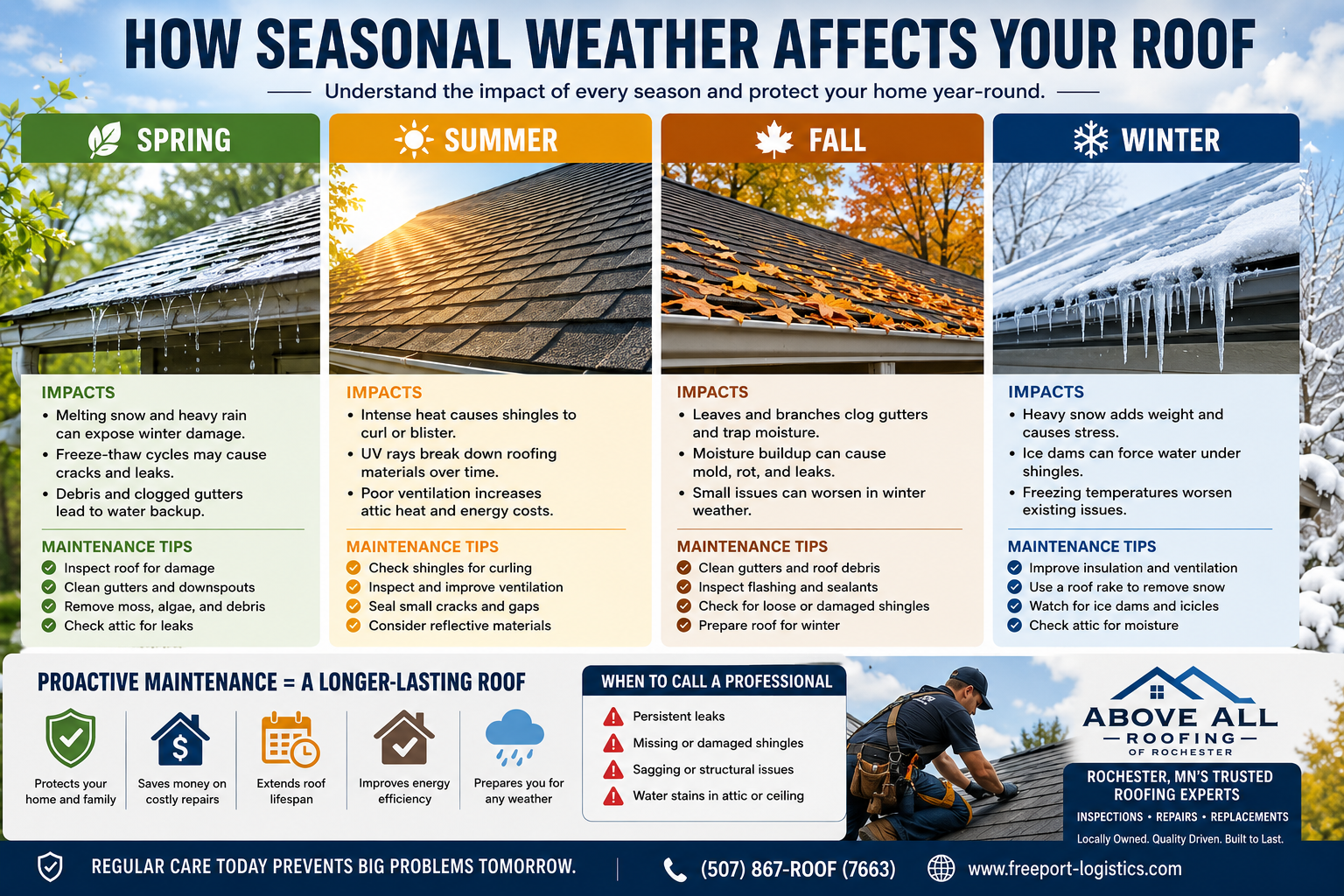 How Seasonal Weather Affects Your Roof